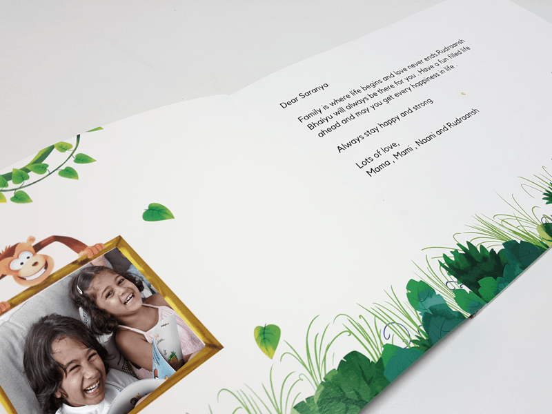 personalised book for family