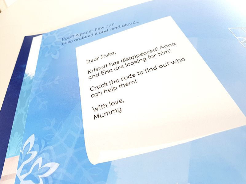 unique personalised book around letters of a childs name