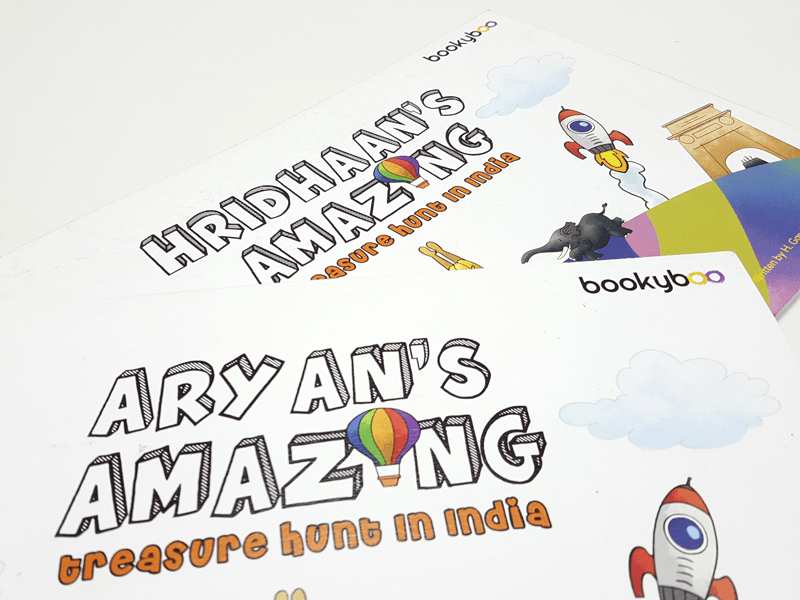 unique personalised book around letters of a childs name