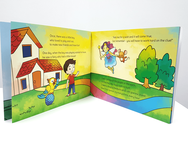 unique personalised book around letters of a childs name