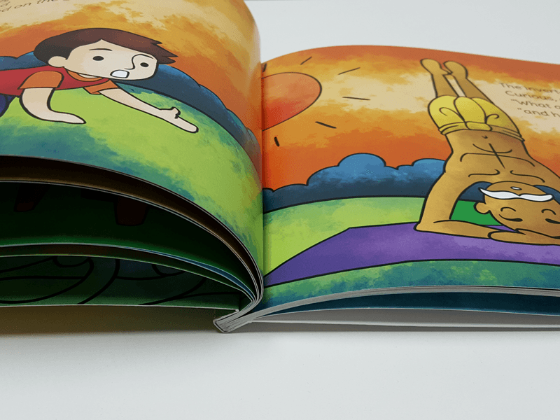 unique personalised book around letters of a childs name