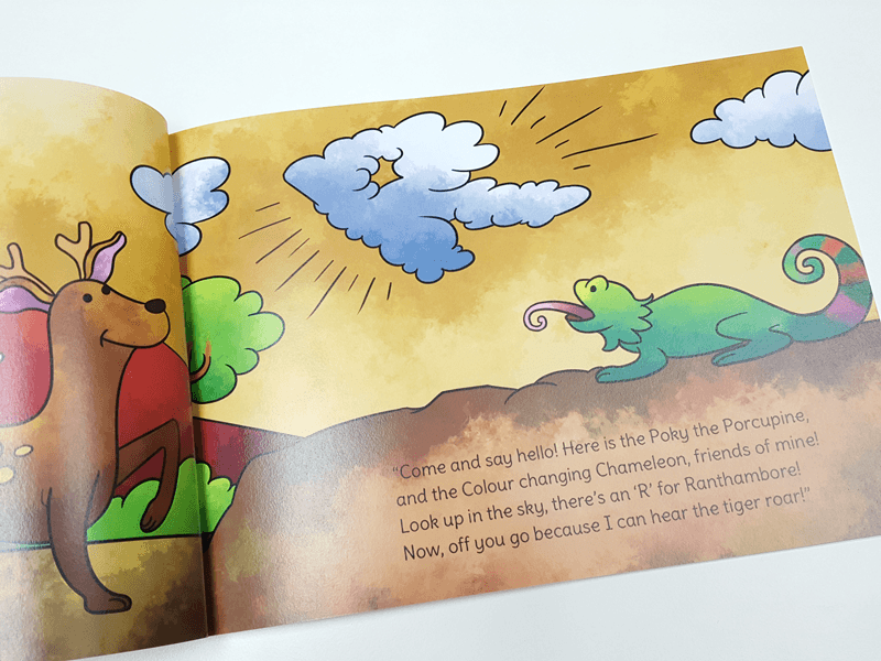 unique personalised book around letters of a childs name